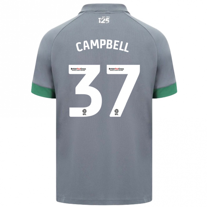 Niño Fútbol Camiseta Vontae Daley-Campbell #37 Gris Oscuro 2ª Equipación 2024/25 México