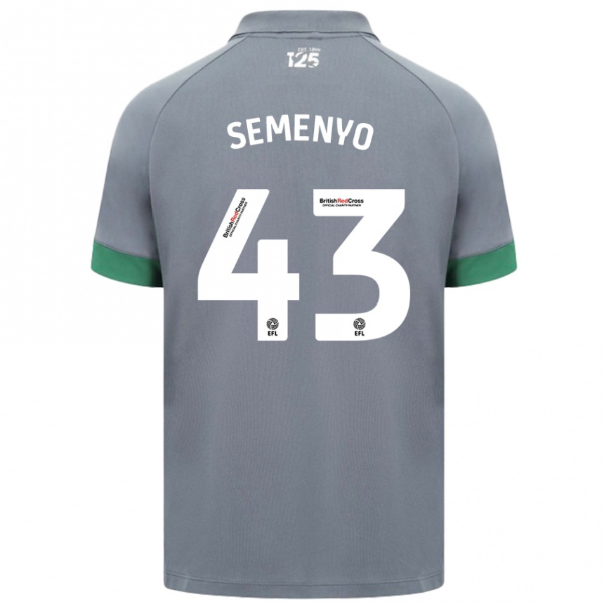 Niño Fútbol Camiseta Jai Semenyo #43 Gris Oscuro 2ª Equipación 2024/25 México