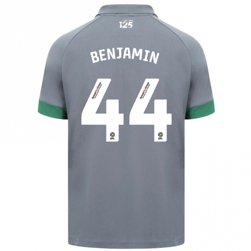 Niño Fútbol Camiseta Xavier Benjamin #44 Gris Oscuro 2ª Equipación 2024/25 México