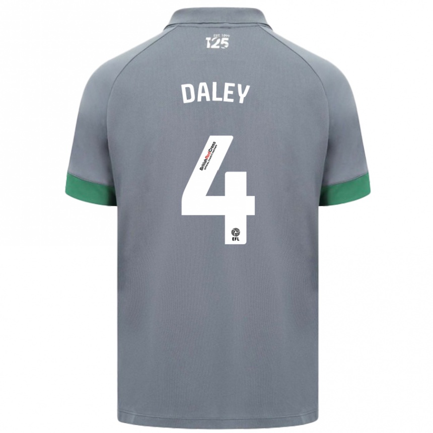 Niño Fútbol Camiseta Hannah Daley #4 Gris Oscuro 2ª Equipación 2024/25 México