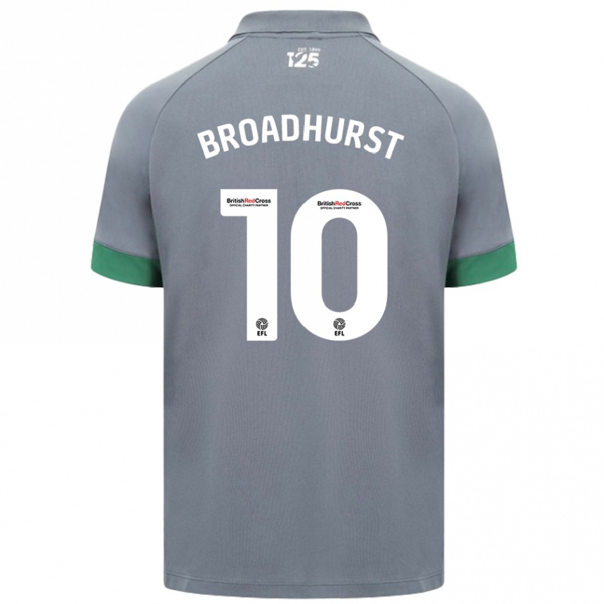 Niño Fútbol Camiseta Danielle Broadhurst #10 Gris Oscuro 2ª Equipación 2024/25 México