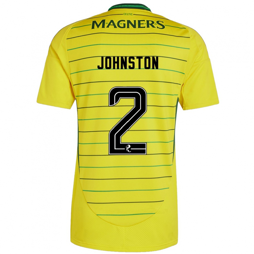 Niño Fútbol Camiseta Alistair Johnston #2 Amarillo 2ª Equipación 2024/25 México