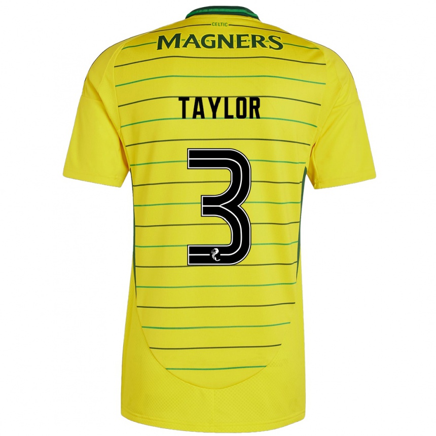 Niño Fútbol Camiseta Greg Taylor #3 Amarillo 2ª Equipación 2024/25 México