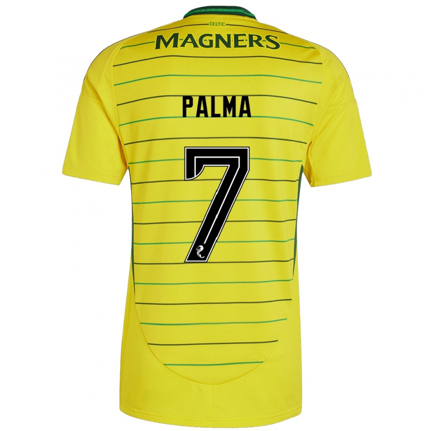 Niño Fútbol Camiseta Luis Palma #7 Amarillo 2ª Equipación 2024/25 México