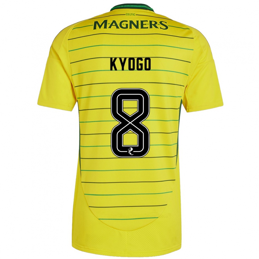 Niño Fútbol Camiseta Kyogo Furuhashi #8 Amarillo 2ª Equipación 2024/25 México