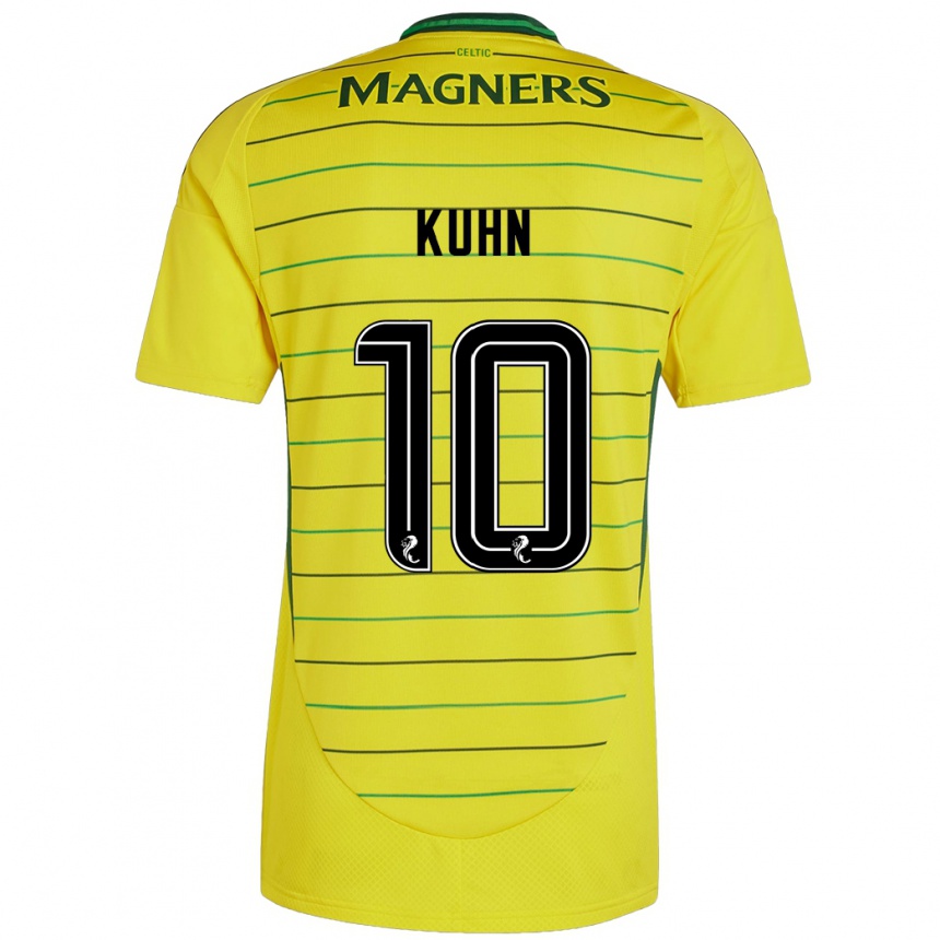 Niño Fútbol Camiseta Nicolas Kühn #10 Amarillo 2ª Equipación 2024/25 México