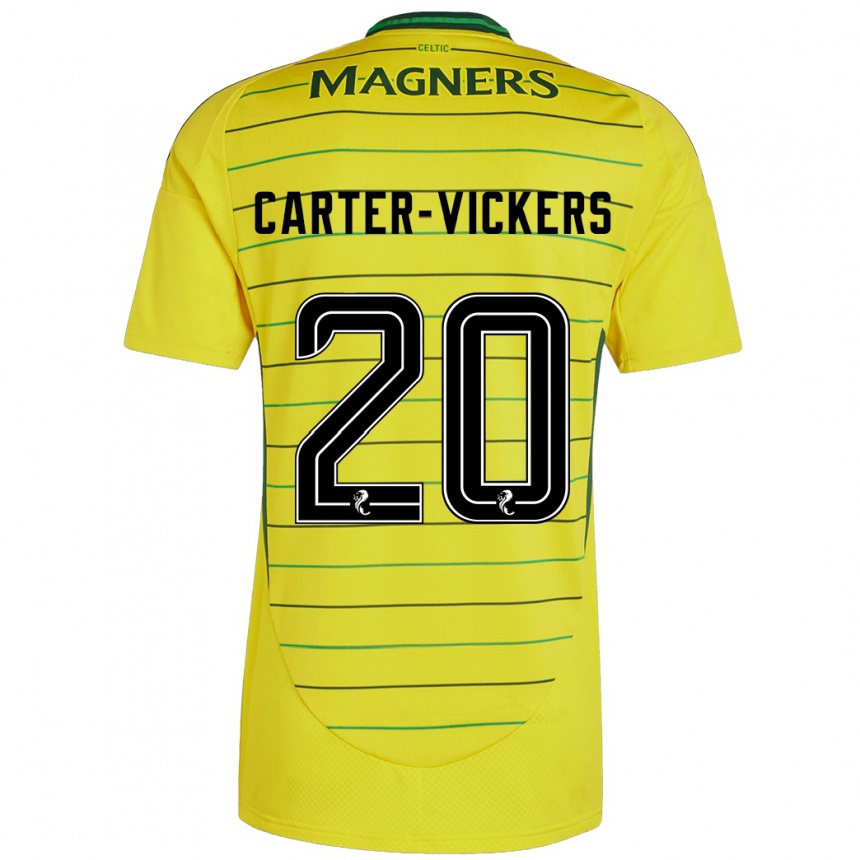 Niño Fútbol Camiseta Cameron Carter-Vickers #20 Amarillo 2ª Equipación 2024/25 México