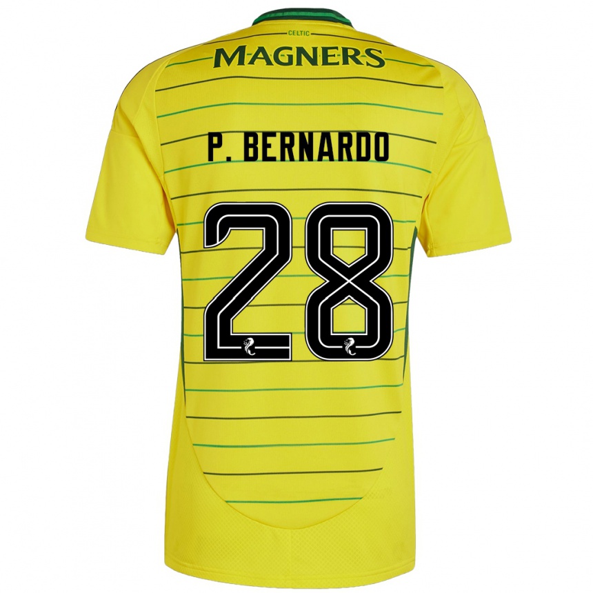 Niño Fútbol Camiseta Paulo Bernardo #28 Amarillo 2ª Equipación 2024/25 México