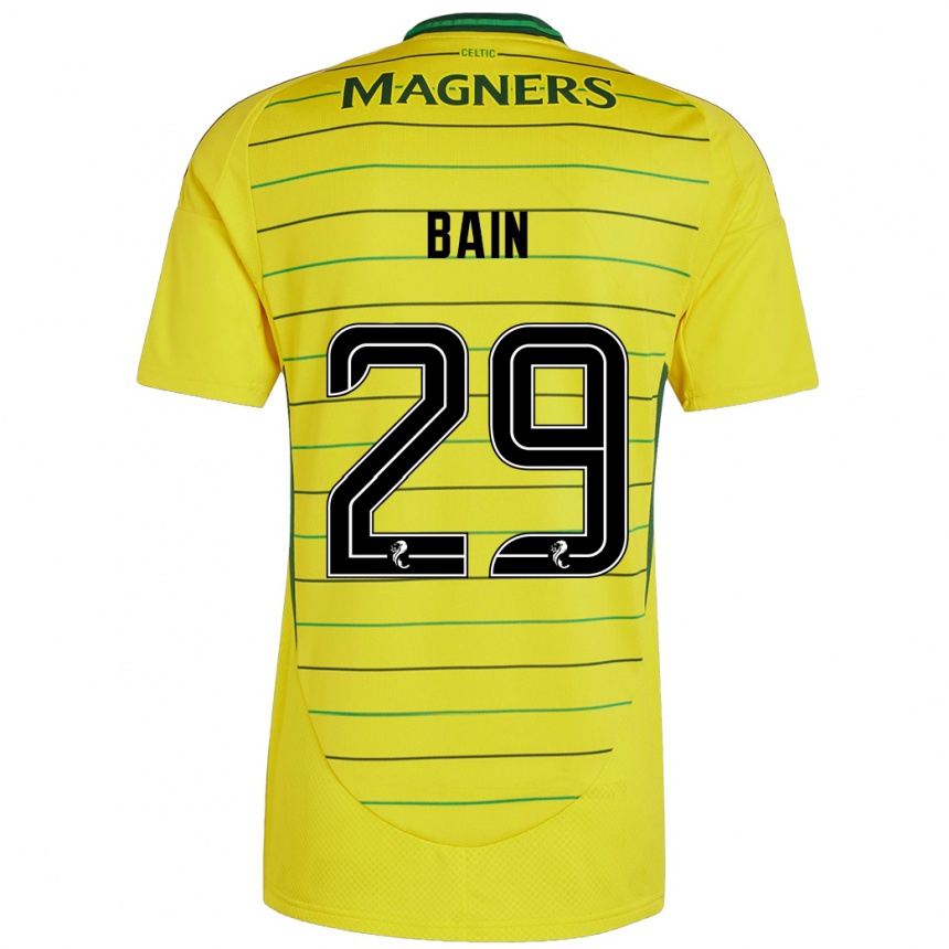 Niño Fútbol Camiseta Scott Bain #29 Amarillo 2ª Equipación 2024/25 México