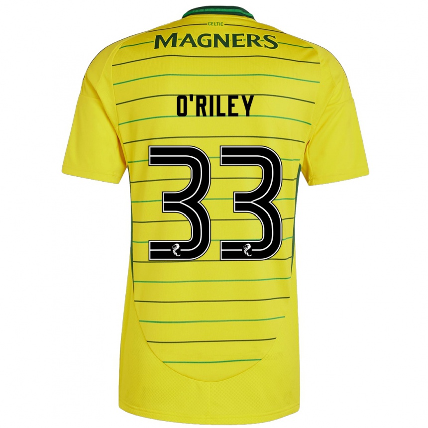 Niño Fútbol Camiseta Matt O'riley #33 Amarillo 2ª Equipación 2024/25 México