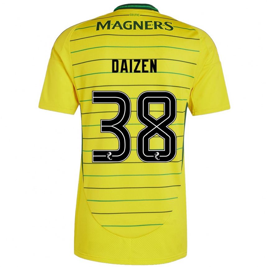 Niño Fútbol Camiseta Daizen Maeda #38 Amarillo 2ª Equipación 2024/25 México