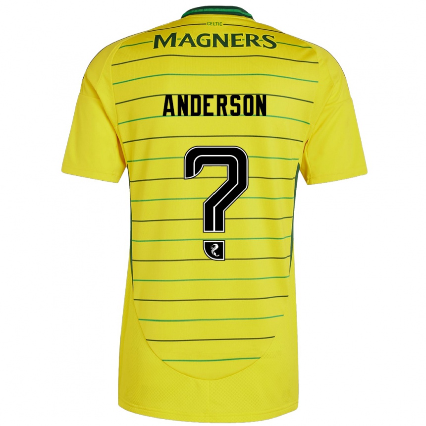 Niño Fútbol Camiseta Matthew Anderson #0 Amarillo 2ª Equipación 2024/25 México