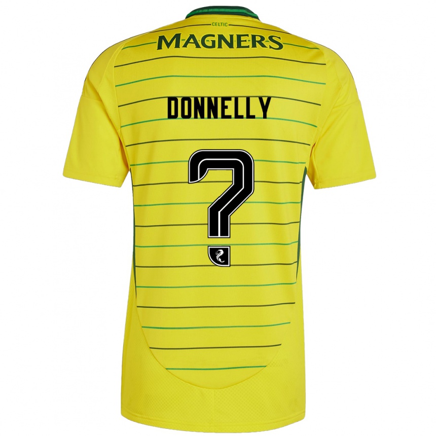 Niño Fútbol Camiseta Jacob Donnelly #0 Amarillo 2ª Equipación 2024/25 México