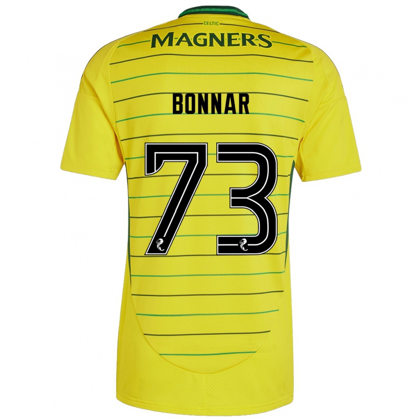 Niño Fútbol Camiseta Jude Bonnar #73 Amarillo 2ª Equipación 2024/25 México