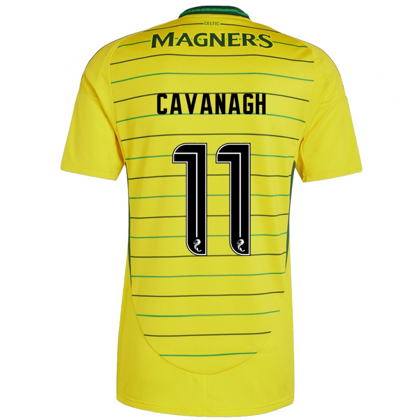 Niño Fútbol Camiseta Colette Cavanagh #11 Amarillo 2ª Equipación 2024/25 México