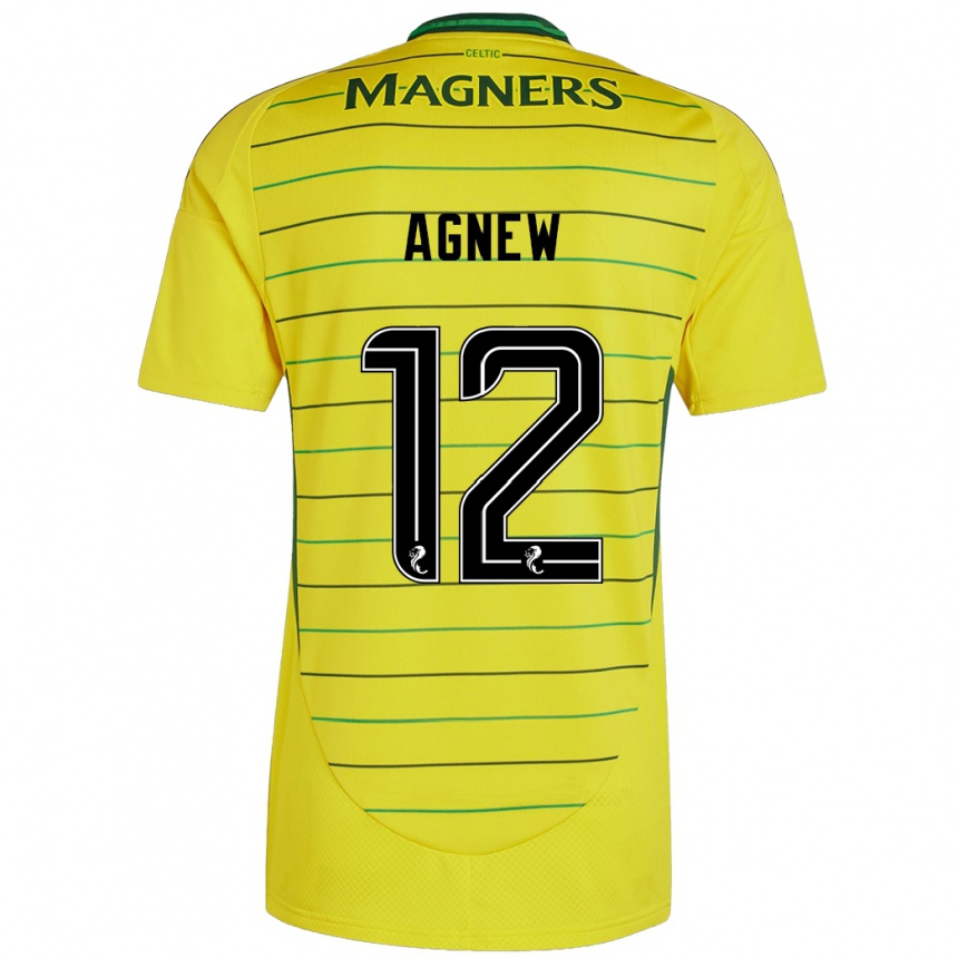 Niño Fútbol Camiseta Murphy Agnew #12 Amarillo 2ª Equipación 2024/25 México