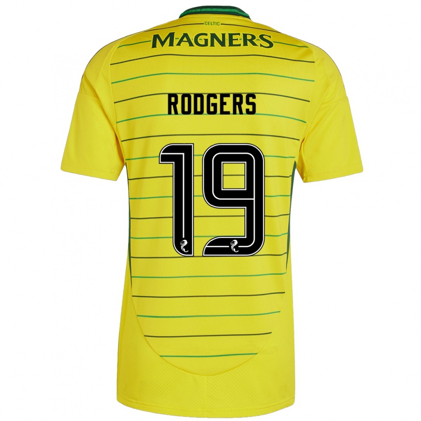 Niño Fútbol Camiseta Lisa Rodgers #19 Amarillo 2ª Equipación 2024/25 México