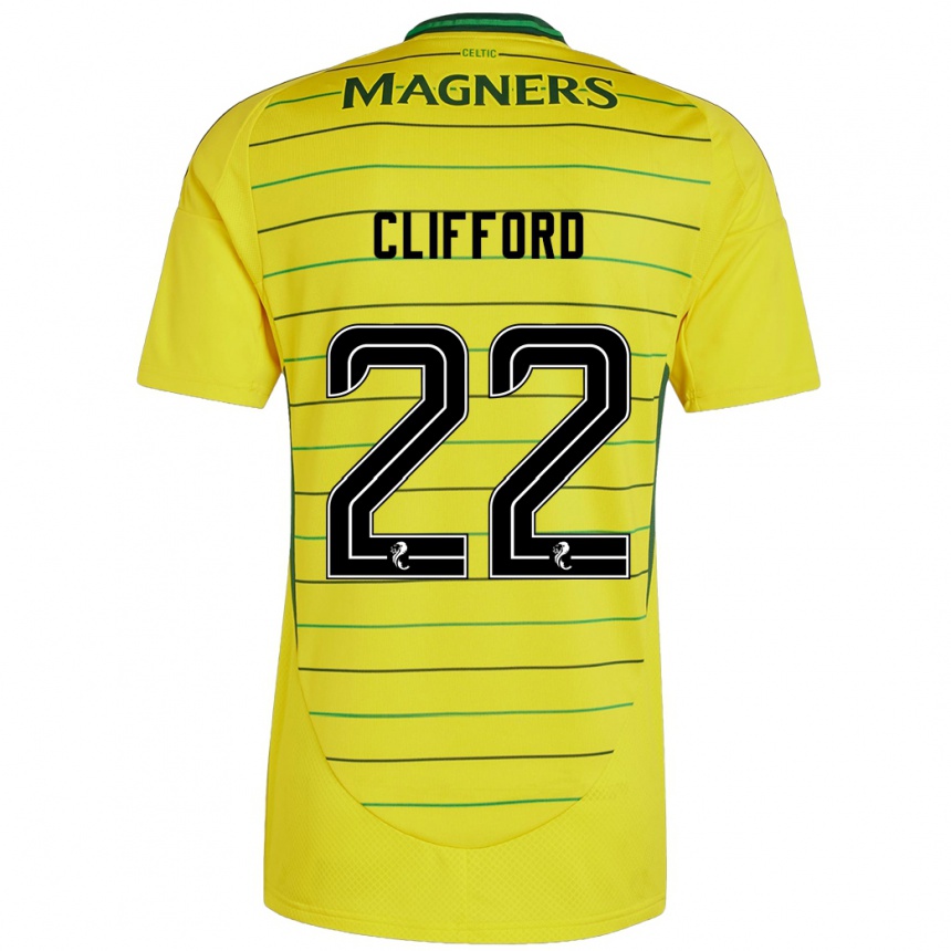 Niño Fútbol Camiseta Lucy Ashworth-Clifford #22 Amarillo 2ª Equipación 2024/25 México