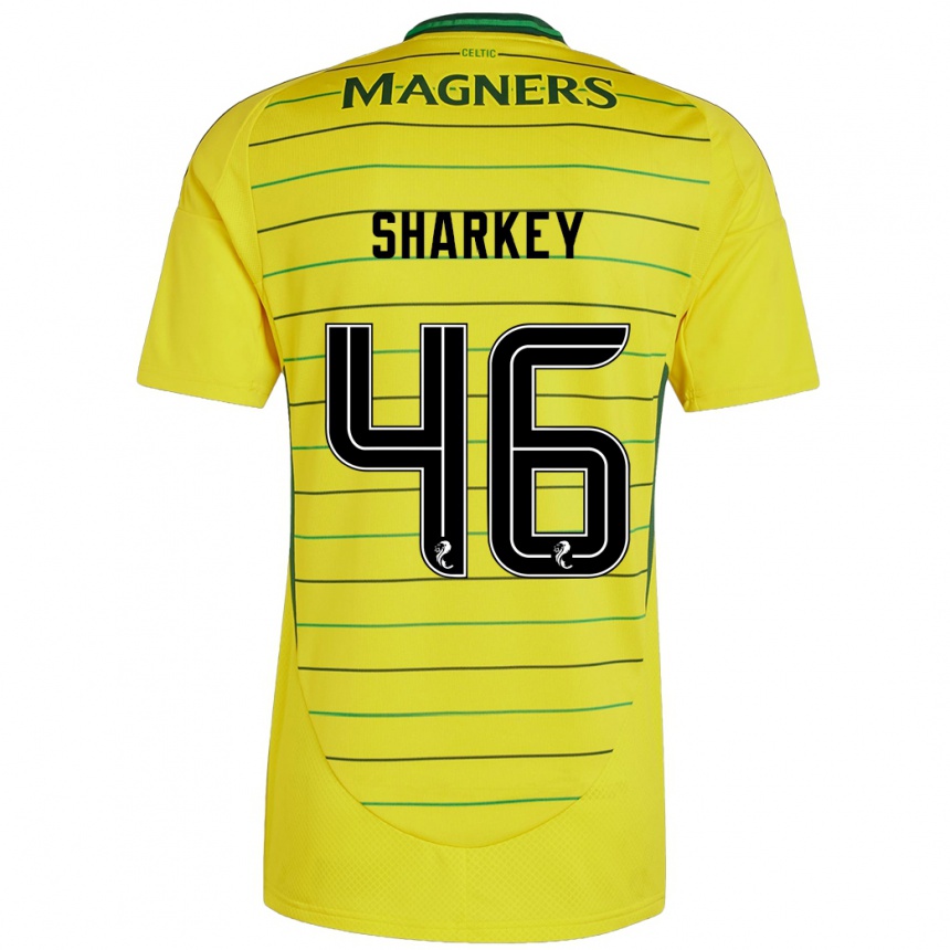 Niño Fútbol Camiseta Amy Sharkey #46 Amarillo 2ª Equipación 2024/25 México