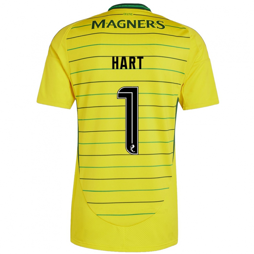 Niño Fútbol Camiseta Joe Hart #1 Amarillo 2ª Equipación 2024/25 México