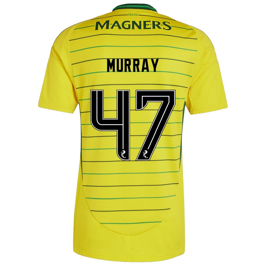 Niño Fútbol Camiseta Dane Murray #47 Amarillo 2ª Equipación 2024/25 México