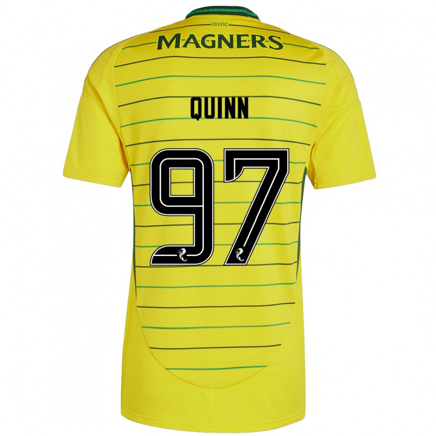 Niño Fútbol Camiseta Ben Quinn #97 Amarillo 2ª Equipación 2024/25 México