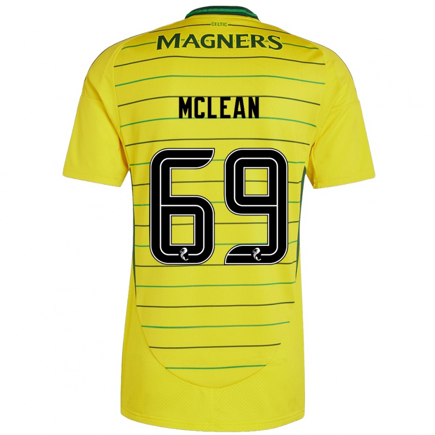 Niño Fútbol Camiseta Kai Mclean #69 Amarillo 2ª Equipación 2024/25 México