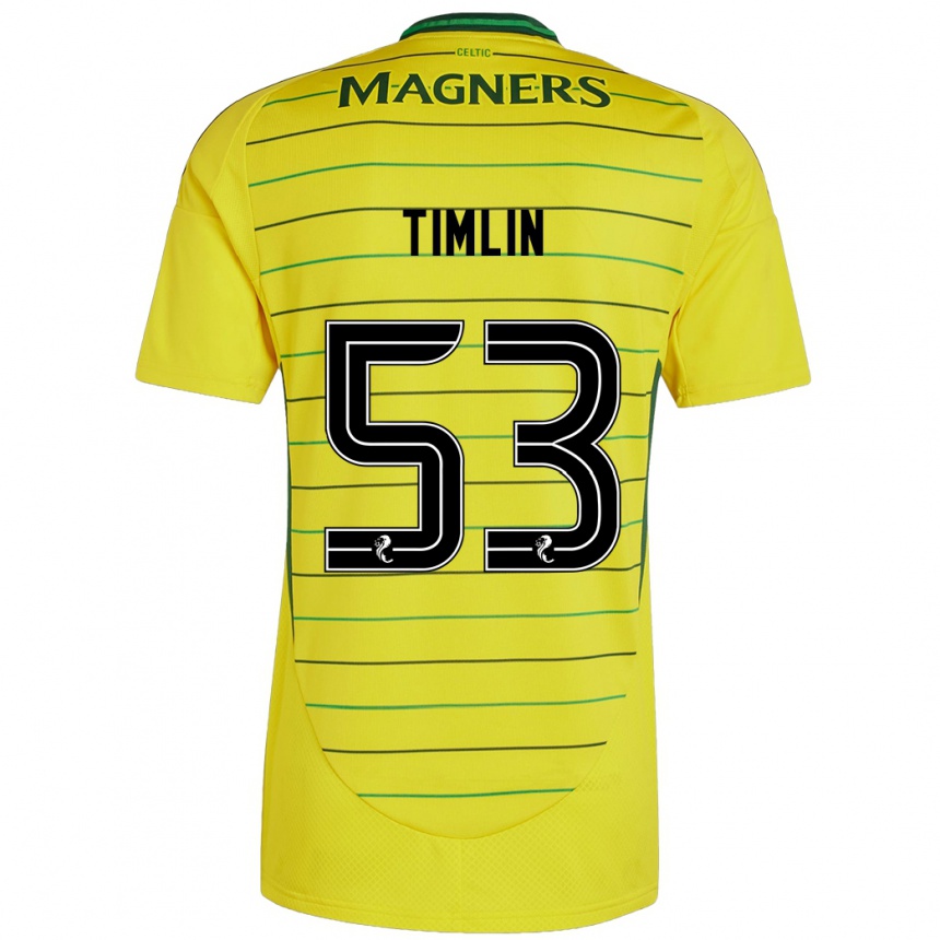 Niño Fútbol Camiseta Sophie Timlin #53 Amarillo 2ª Equipación 2024/25 México