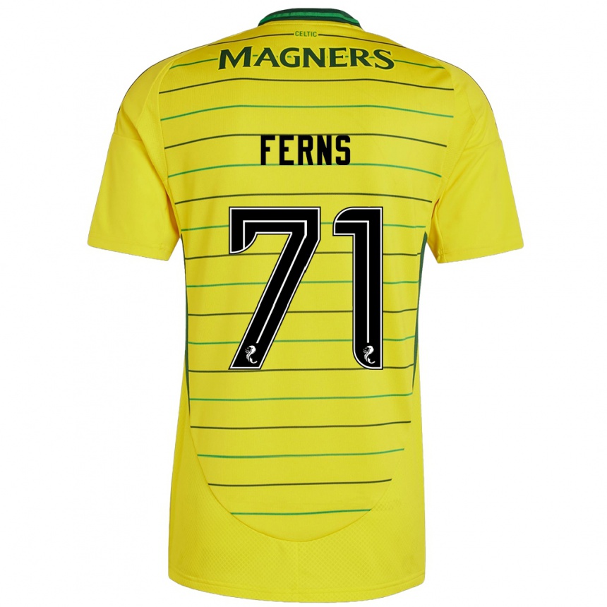 Niño Fútbol Camiseta Abbie Ferns #71 Amarillo 2ª Equipación 2024/25 México