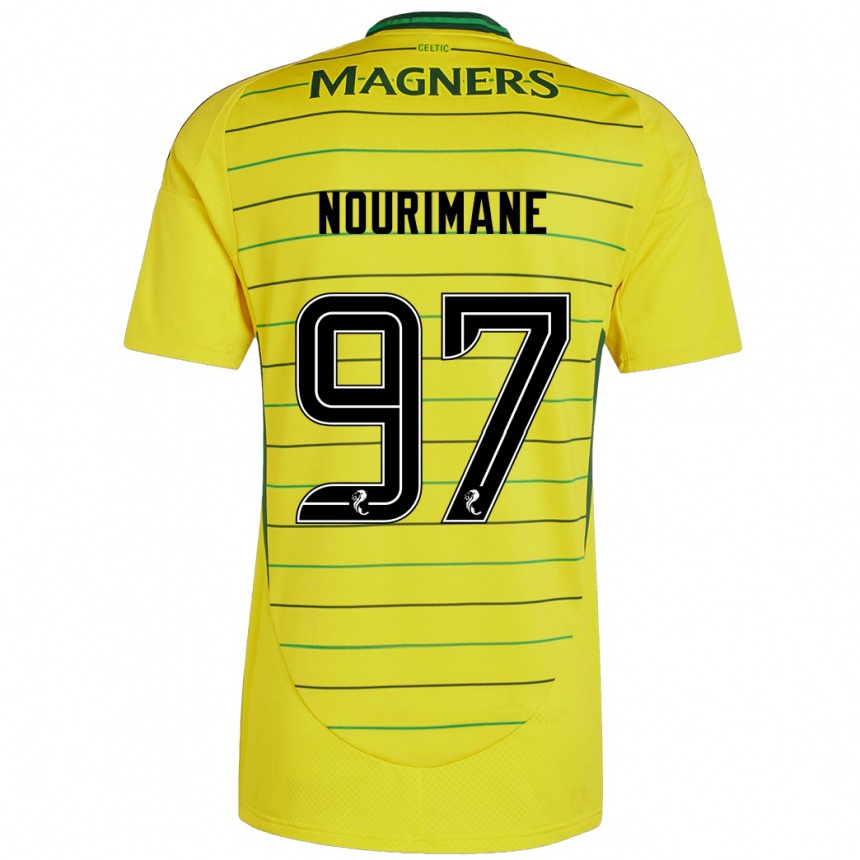 Niño Fútbol Camiseta Addi Nourimane #97 Amarillo 2ª Equipación 2024/25 México