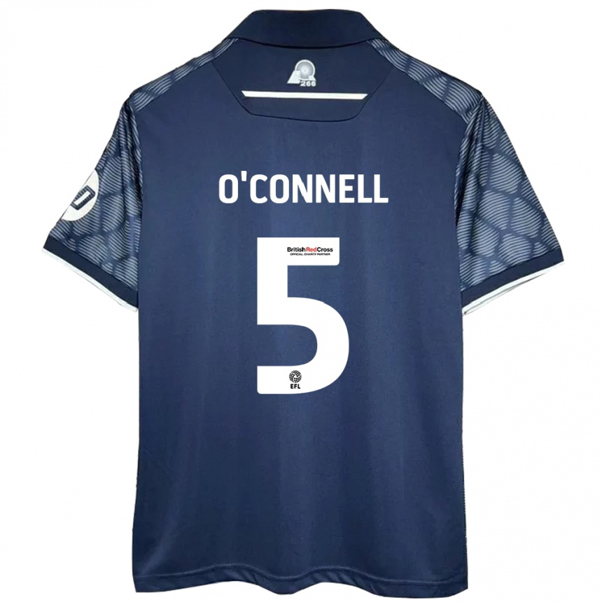 Niño Fútbol Camiseta Eoghan O'connell #5 Negro 2ª Equipación 2024/25 México