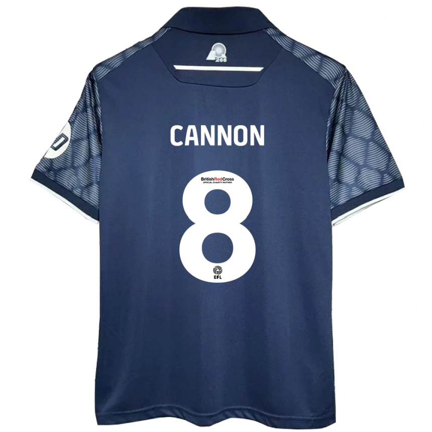 Niño Fútbol Camiseta Andy Cannon #8 Negro 2ª Equipación 2024/25 México