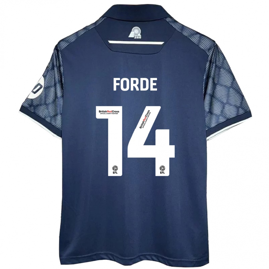 Niño Fútbol Camiseta Anthony Forde #14 Negro 2ª Equipación 2024/25 México