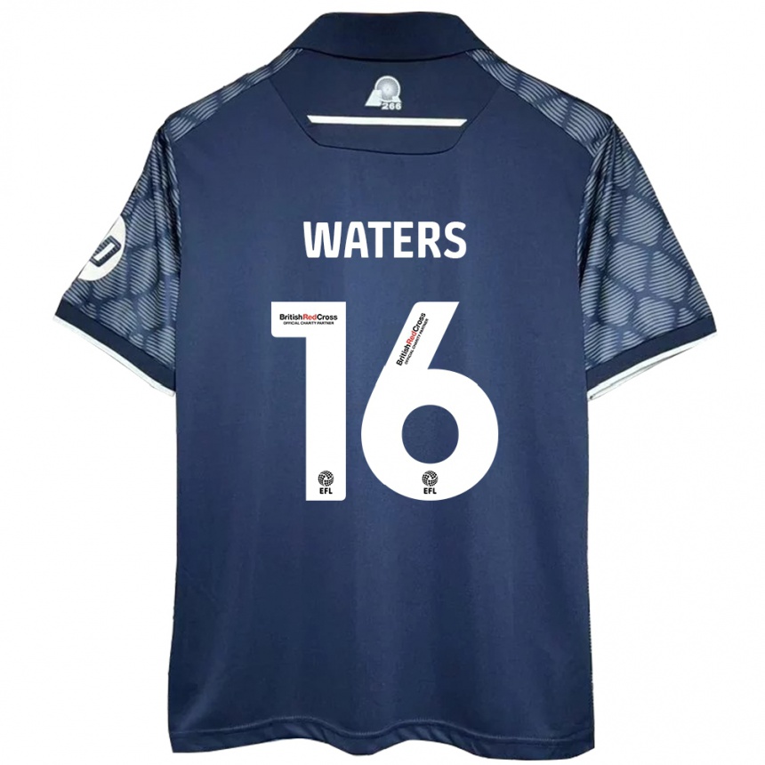 Niño Fútbol Camiseta Billy Waters #16 Negro 2ª Equipación 2024/25 México