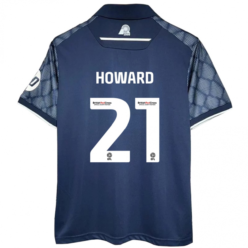 Niño Fútbol Camiseta Mark Howard #21 Negro 2ª Equipación 2024/25 México