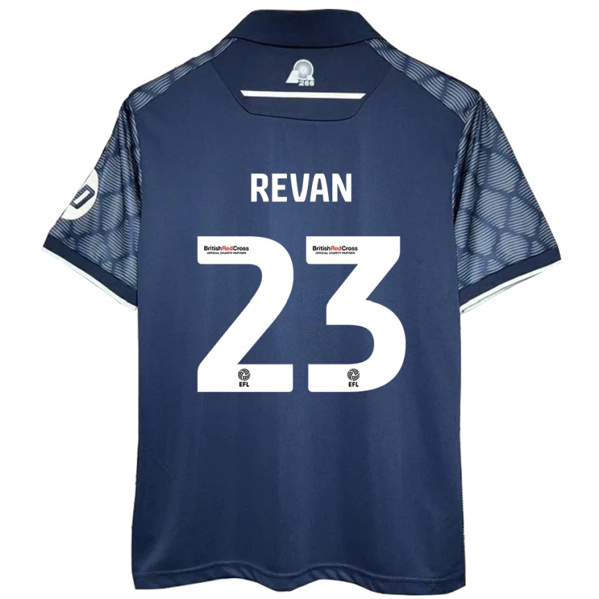 Niño Fútbol Camiseta Sebastian Revan #23 Negro 2ª Equipación 2024/25 México