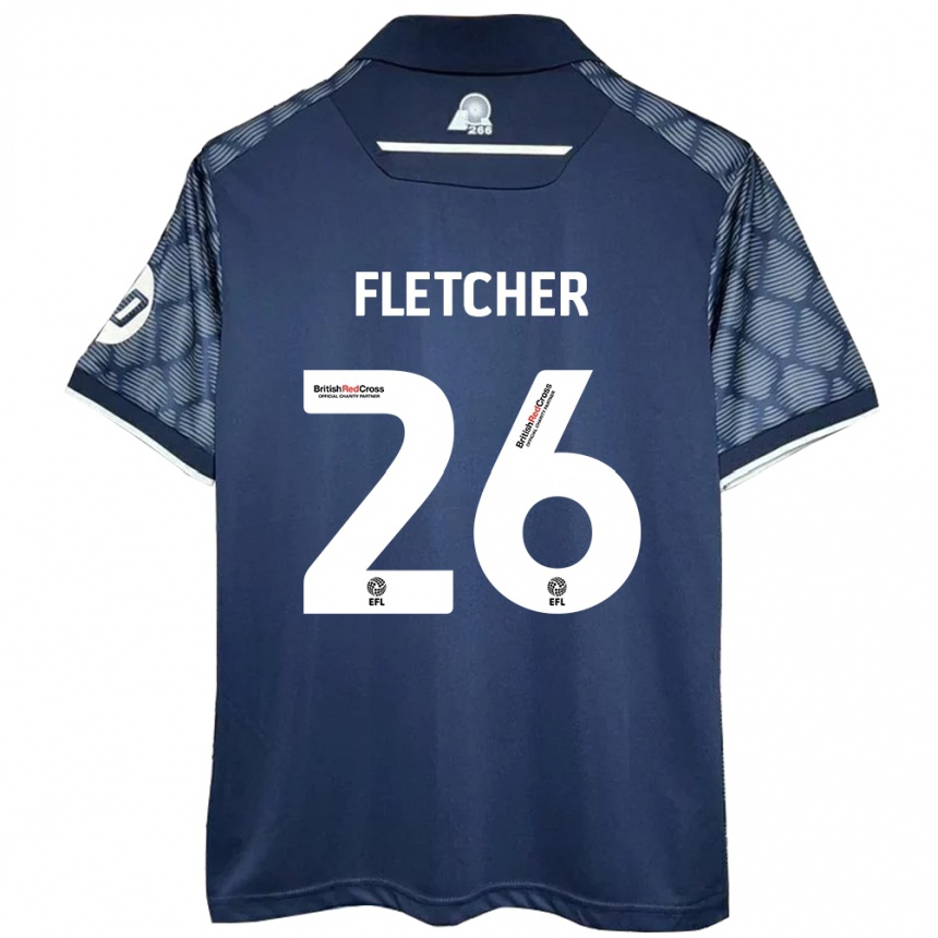 Niño Fútbol Camiseta Steven Fletcher #26 Negro 2ª Equipación 2024/25 México