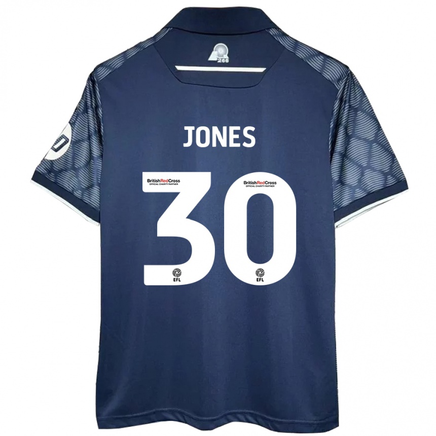 Niño Fútbol Camiseta James Jones #30 Negro 2ª Equipación 2024/25 México