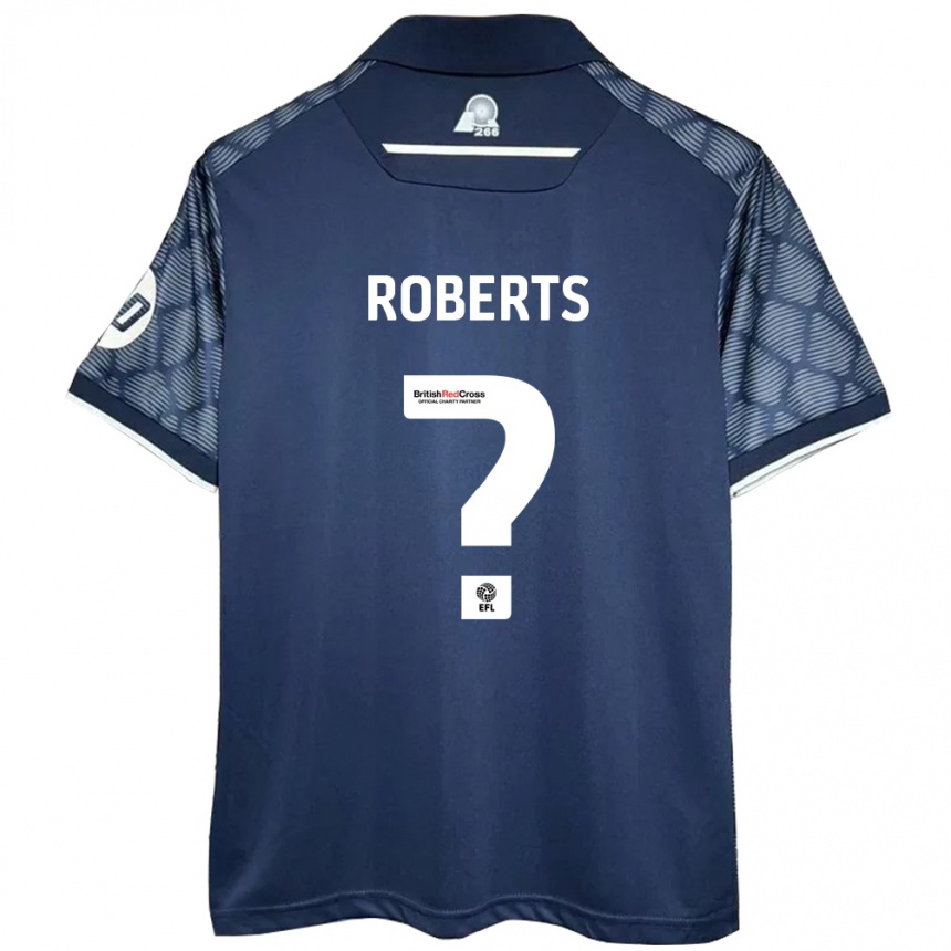 Niño Fútbol Camiseta Hari Roberts #0 Negro 2ª Equipación 2024/25 México