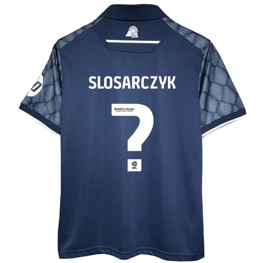 Niño Fútbol Camiseta Nikolas Slosarczyk #0 Negro 2ª Equipación 2024/25 México