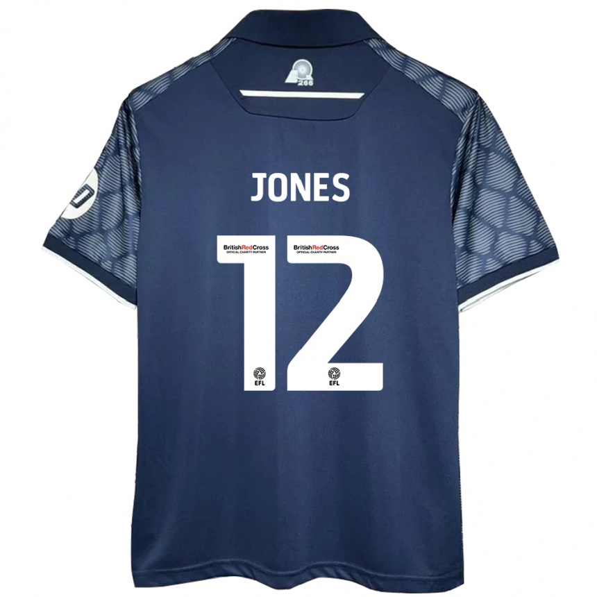 Niño Fútbol Camiseta Carra Jones #12 Negro 2ª Equipación 2024/25 México