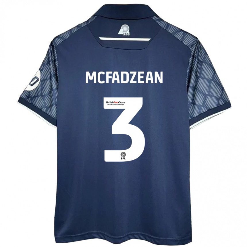 Niño Fútbol Camiseta Callum Mcfadzean #3 Negro 2ª Equipación 2024/25 México