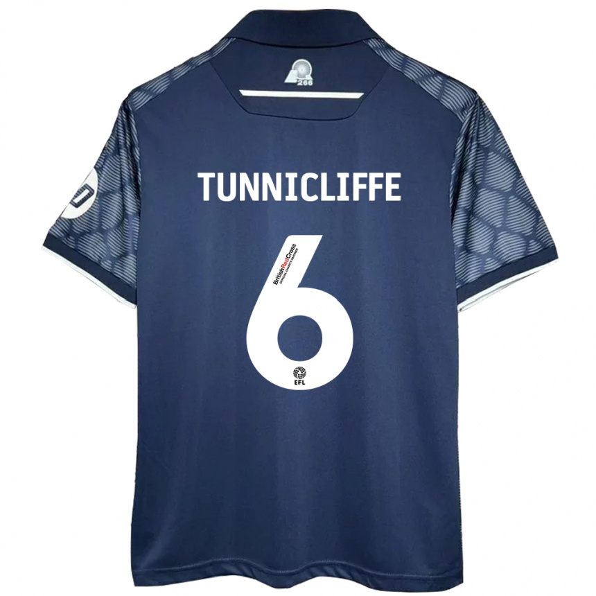 Niño Fútbol Camiseta Jordan Tunnicliffe #6 Negro 2ª Equipación 2024/25 México