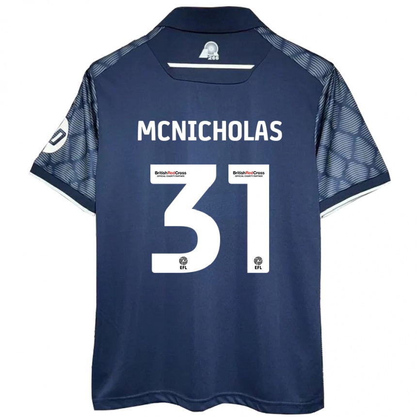 Niño Fútbol Camiseta Luke Mcnicholas #31 Negro 2ª Equipación 2024/25 México