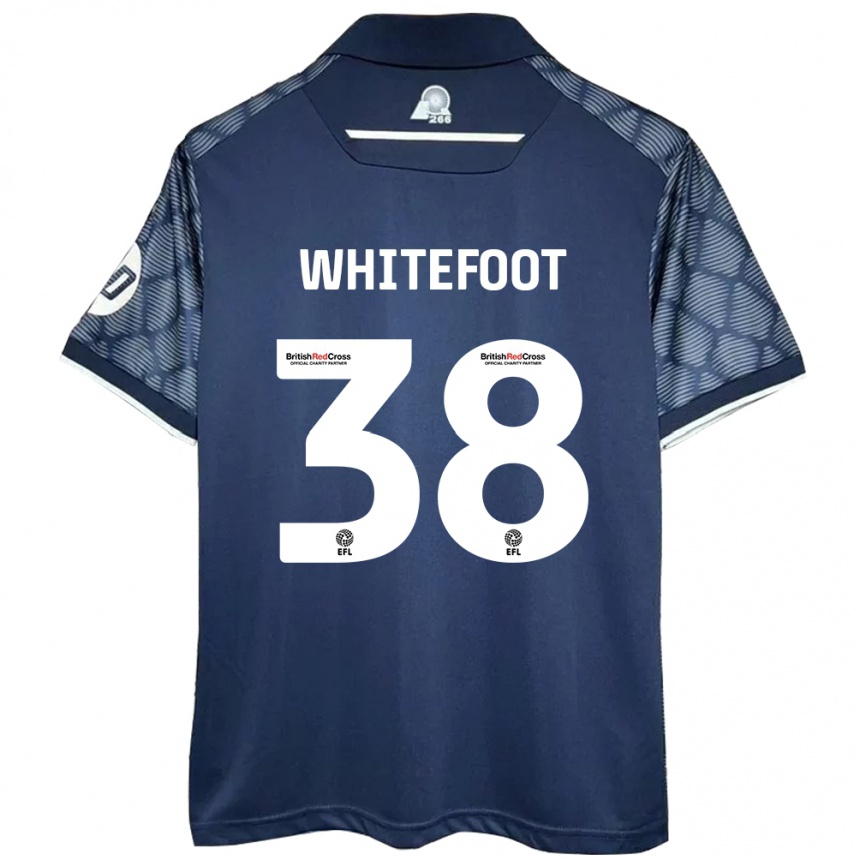 Niño Fútbol Camiseta Lily Whitefoot #38 Negro 2ª Equipación 2024/25 México