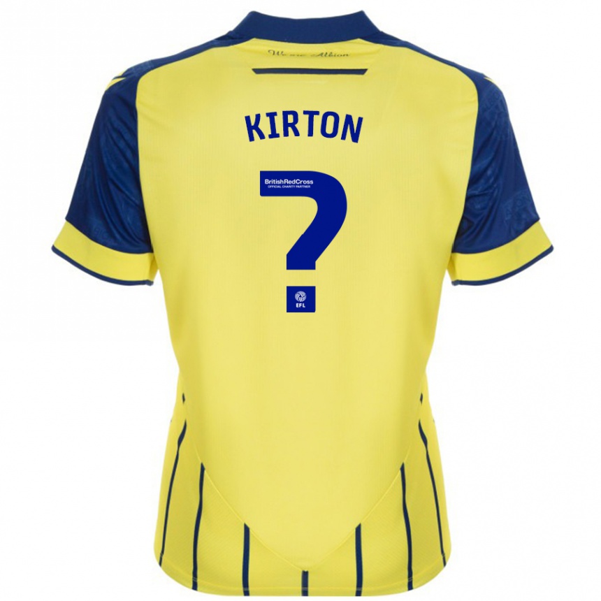 Niño Fútbol Camiseta Archie Kirton #0 Amarillo Azul 2ª Equipación 2024/25 México