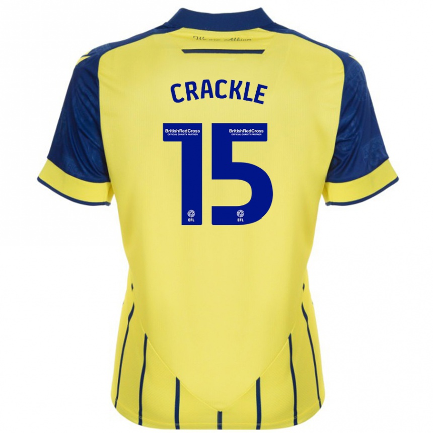 Niño Fútbol Camiseta Hayley Crackle #15 Amarillo Azul 2ª Equipación 2024/25 México