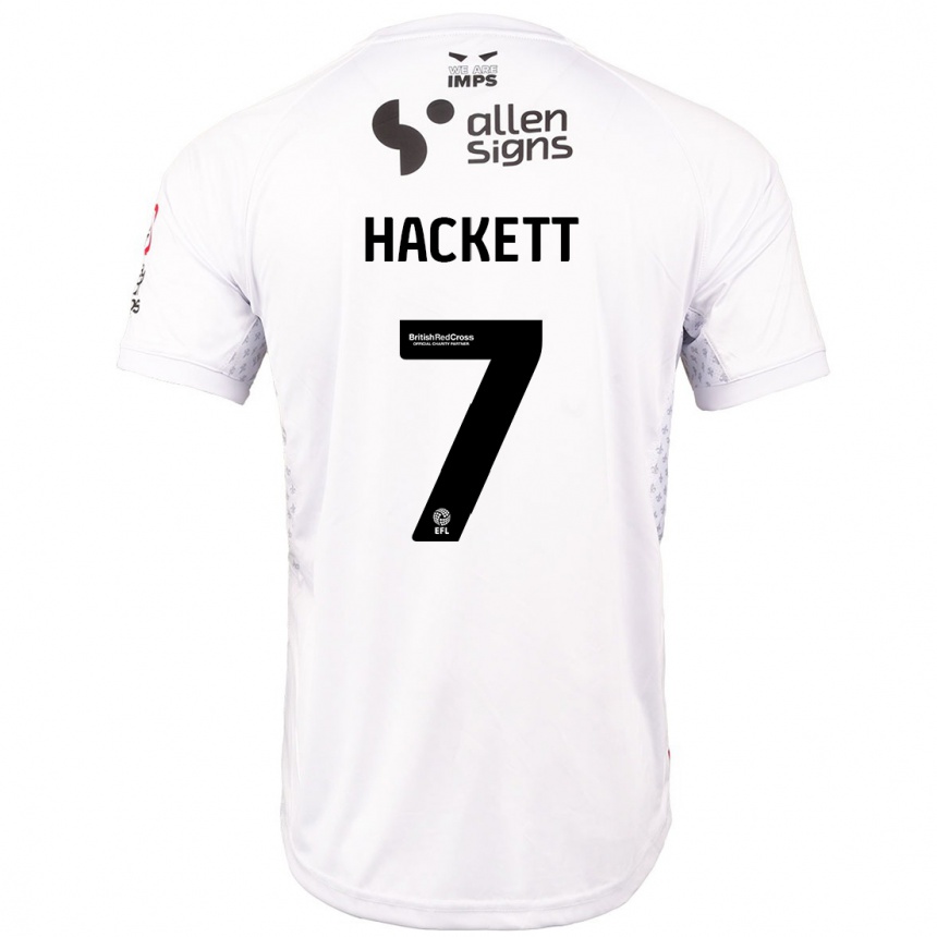 Niño Fútbol Camiseta Reeco Hackett #7 Rojo Blanco 2ª Equipación 2024/25 México