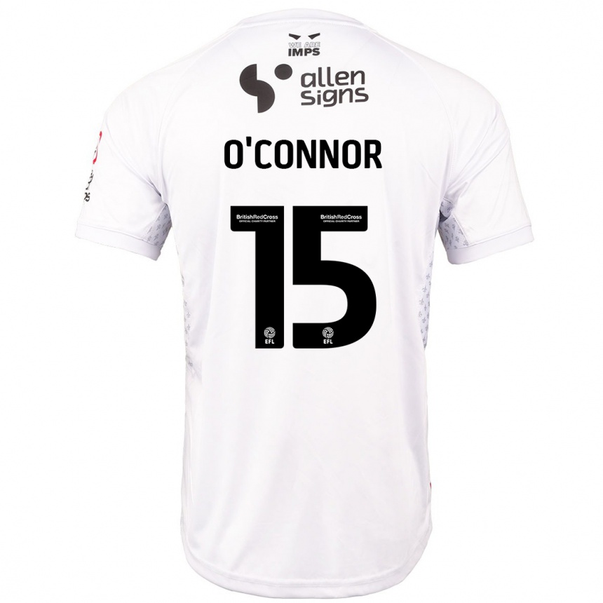 Niño Fútbol Camiseta Paudie O'connor #15 Rojo Blanco 2ª Equipación 2024/25 México