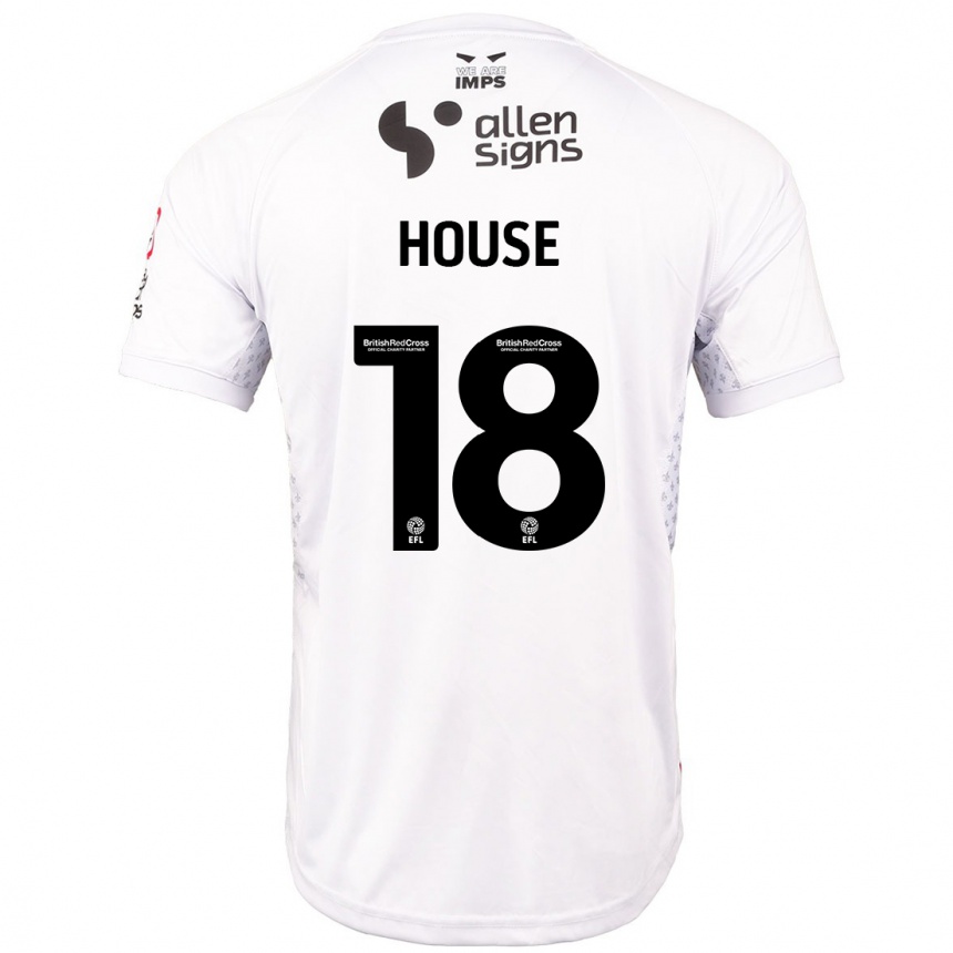 Niño Fútbol Camiseta Ben House #18 Rojo Blanco 2ª Equipación 2024/25 México